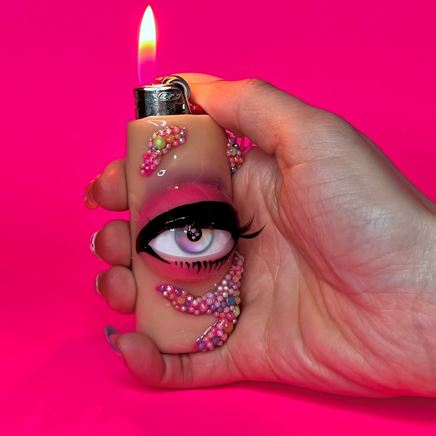 Lighter Cover with Eyeball