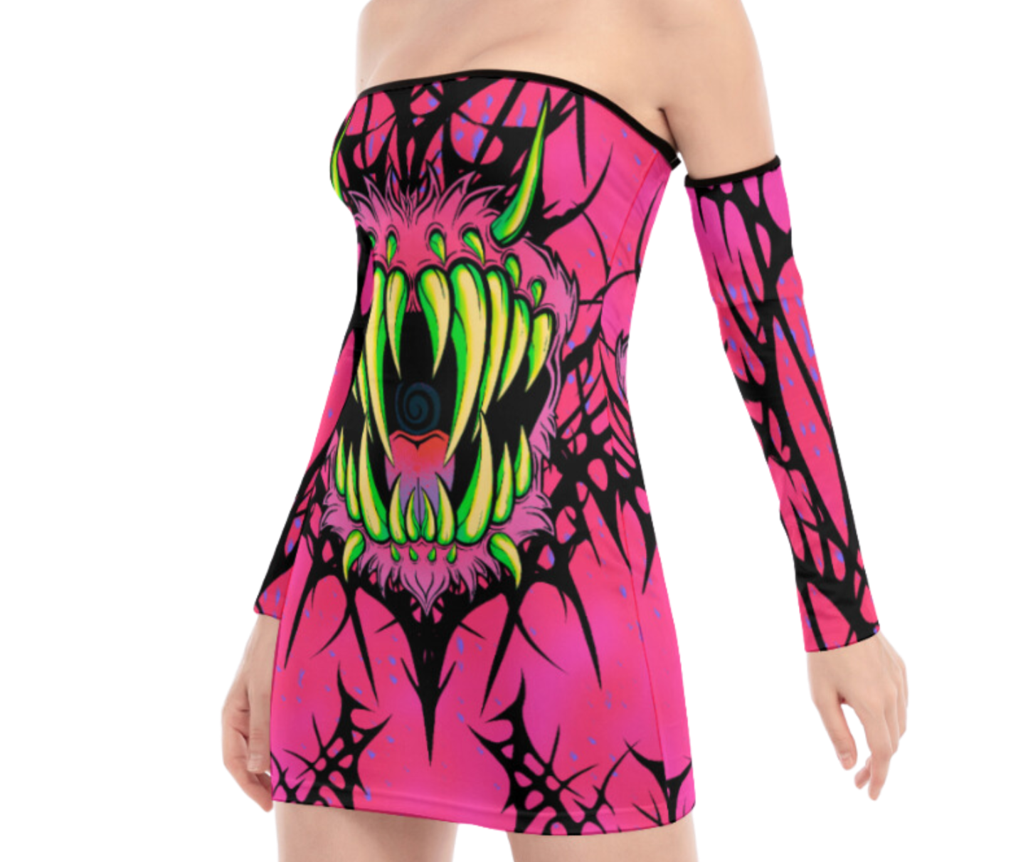 Monster Babe Dress with Sleeves