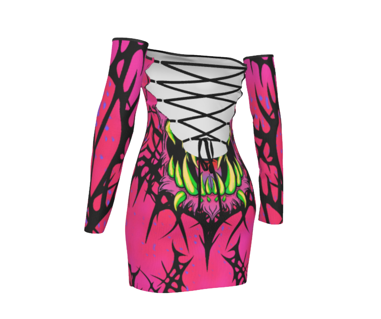 Monster Babe Dress with Sleeves