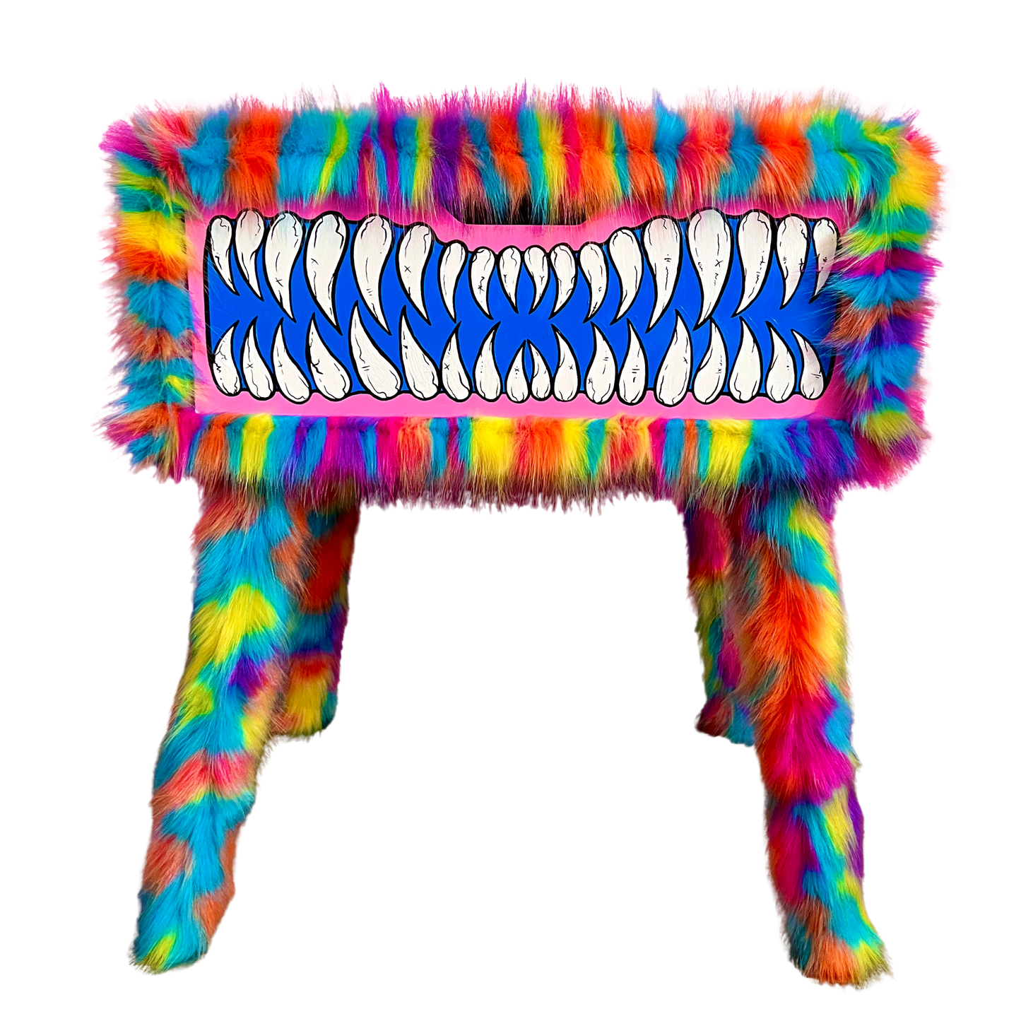 Furry Monster Side Table Nightstand