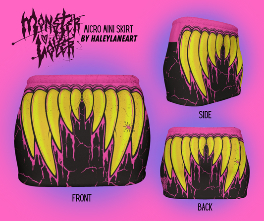 PRE ORDER Monster Micro Mini Skirt