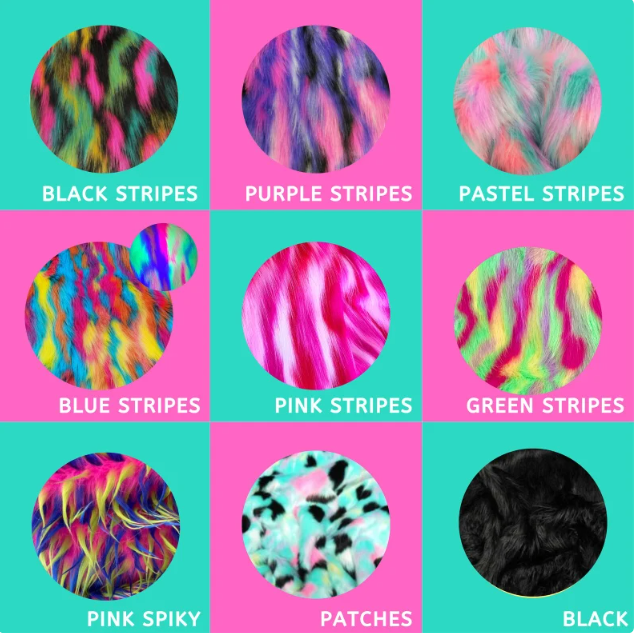 Furry Monster Side Table Nightstand