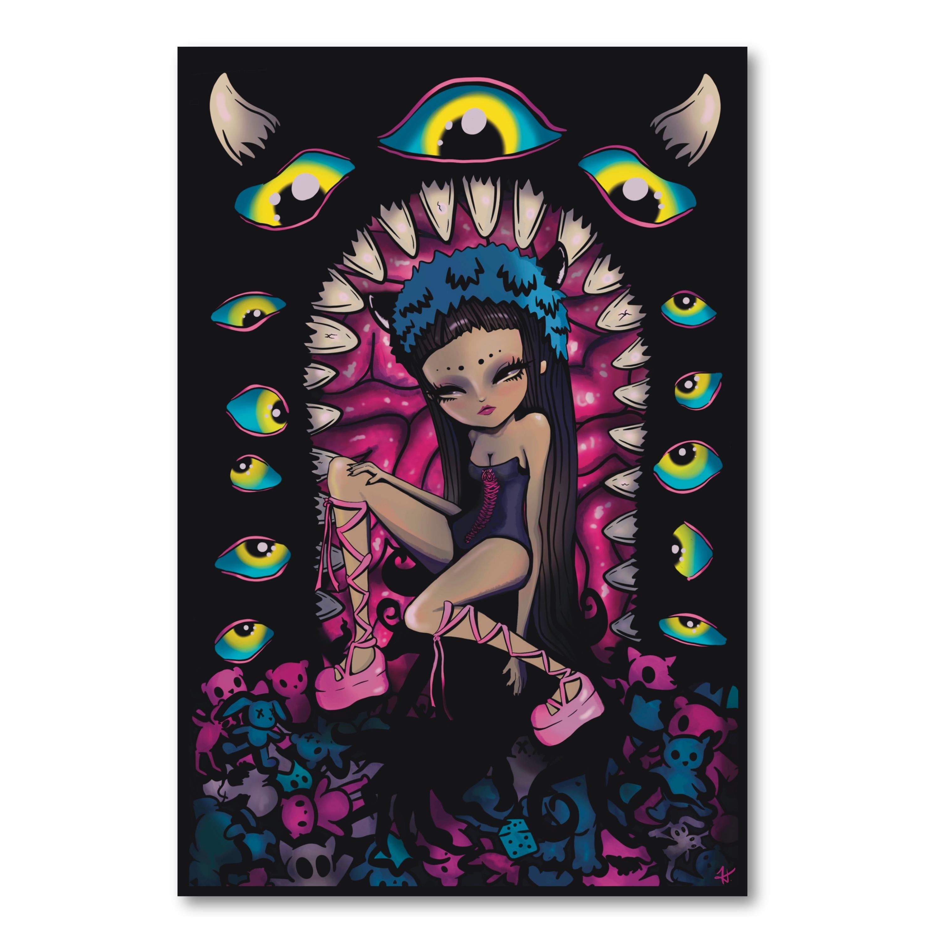 Monster Tunnel Print 4x6 Inches