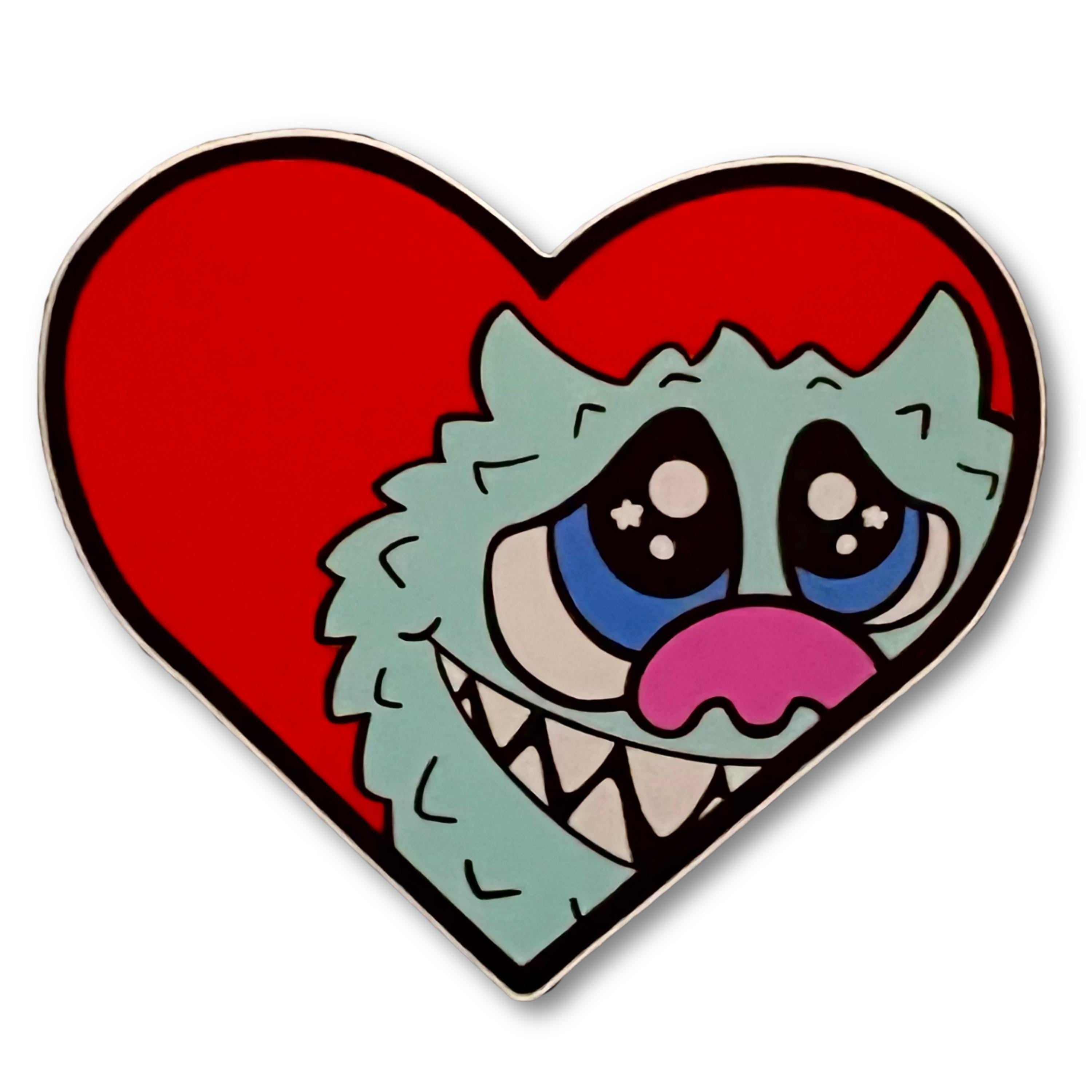 Monster Heart Art Sticker 3 Inches