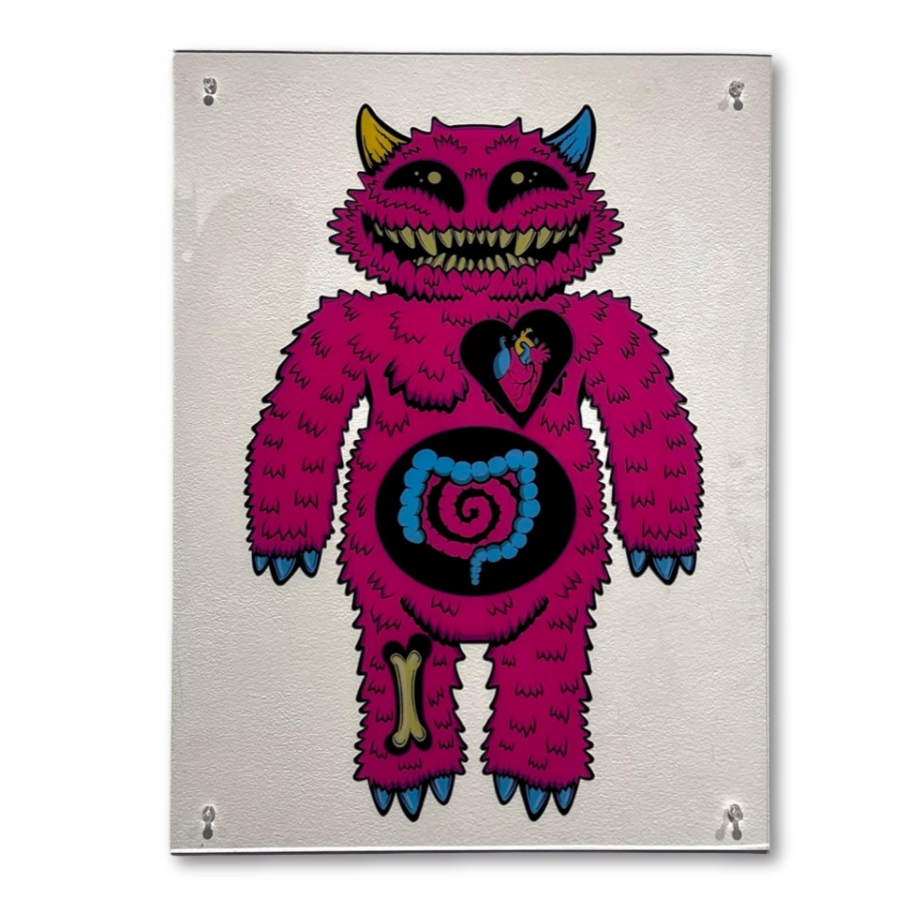 Monster Anatomy Acrylic Print | Wall Art | Creepy Kawaii Monster Lover Decor | Gallery Artwork