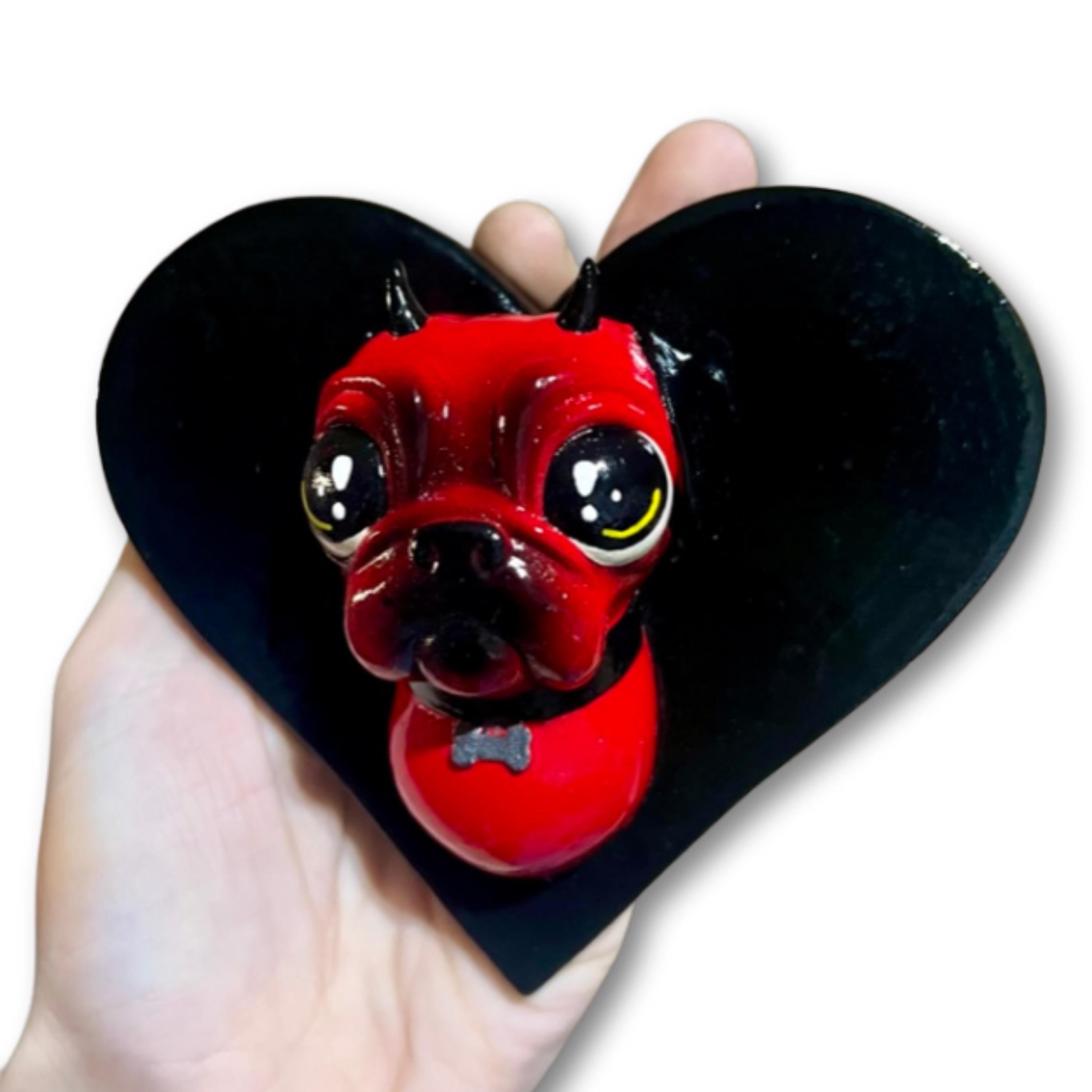Hellpug Wall Hook | Cute Kawaii Gothic Animal Decor For Home | Key Holder | Wall Organization | Wall Hook Creative Home Decor