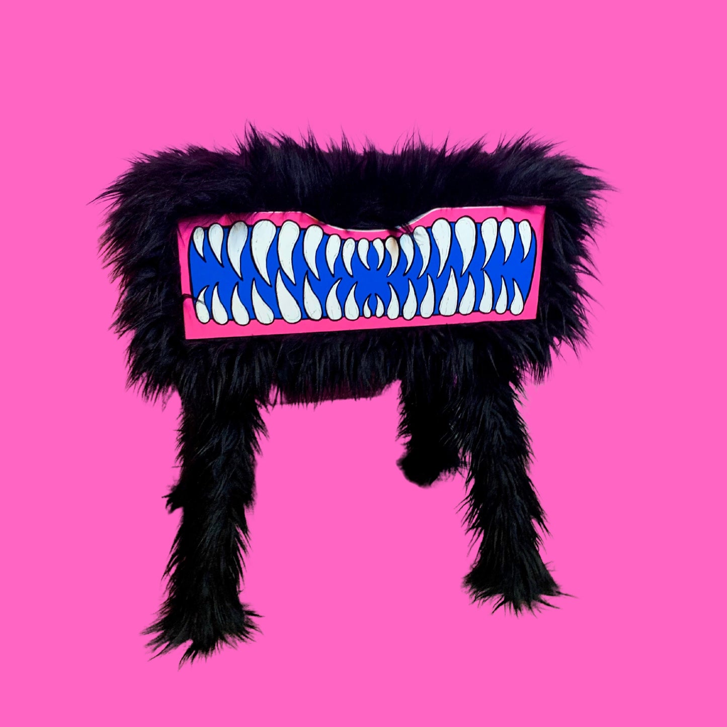 Furry Monster Side Table Nightstand